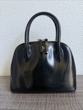 Tory Burch Emerson Patent Mini Dome Satchel Handbag New